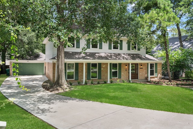 10813 Colony Wood Pl, The Woodlands, TX 77380 - view of front of home with brick siding, a garage, and a shingled roof