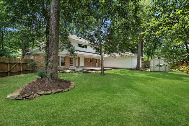 10813 Colony Wood Pl, The Woodlands, TX 77380 - view of yard featuring a storage shed