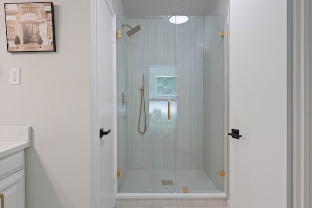 10813 Colony Wood Pl, The Woodlands, TX 77380 - full bath with vanity and a stall shower