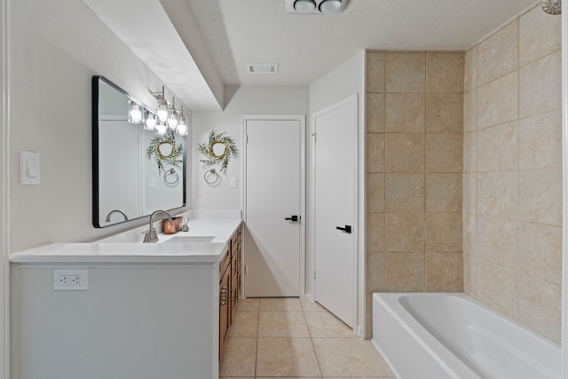 10813 Colony Wood Pl, The Woodlands, TX 77380 - full bath with vanity, tile patterned flooring, and shower / bath combination