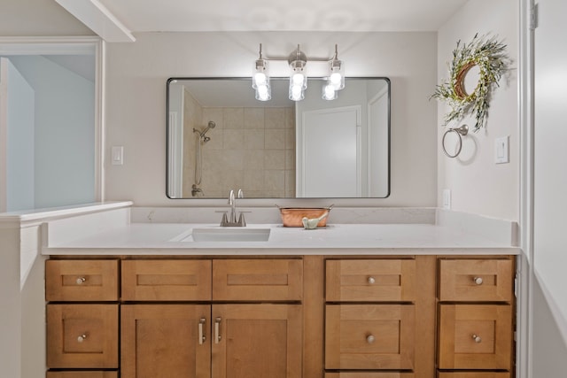10813 Colony Wood Pl, The Woodlands, TX 77380 - bathroom with vanity and a shower