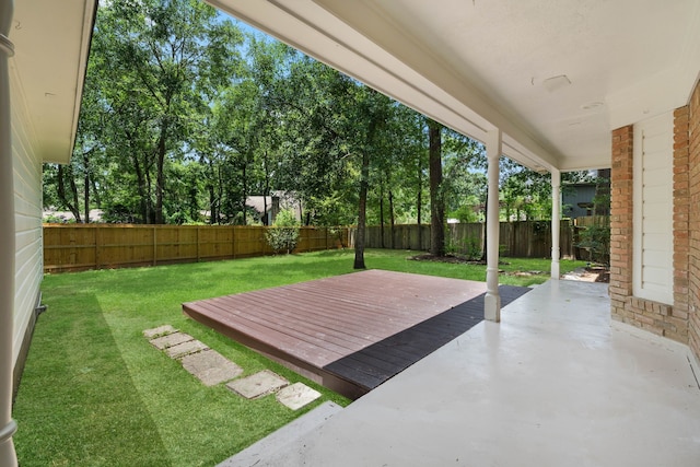 10813 Colony Wood Pl, The Woodlands, TX 77380 - fenced backyard with a patio
