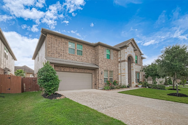 11810 White Flint Ln, Cypress, TX 77433 - view of front facade with driveway, a garage, and brick siding