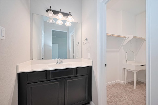 11810 White Flint Ln, Cypress, TX 77433 - bathroom with vanity and baseboards