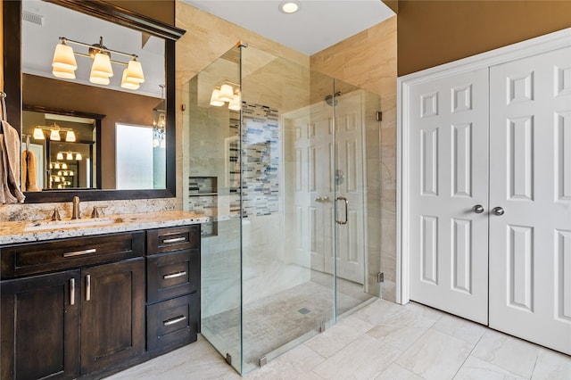 7914 Chianti Ct, Sugar Land, TX 77479 - full bath with a stall shower and vanity