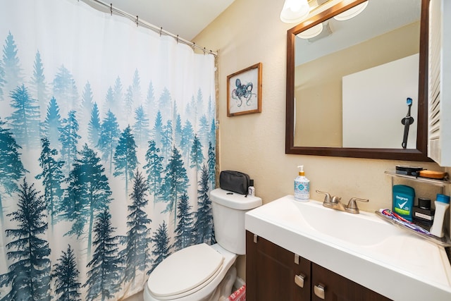 735 Red Rock Canyon Dr, Katy, TX 77450 - bathroom with vanity and a shower with shower curtain