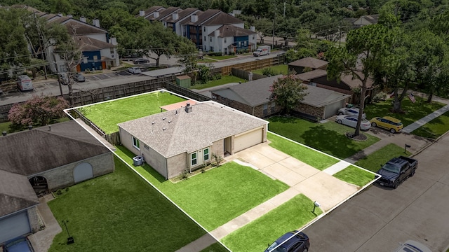 735 Red Rock Canyon Dr, Katy, TX 77450 - aerial perspective of suburban area