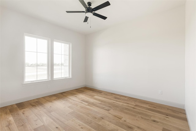 1355 Bluebonnet Ridge Dr, Chappell Hill, TX 77426 - empty room featuring light wood finished floors and a ceiling fan