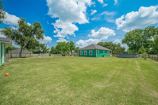 8705 W 1st St, Needville, TX 77461 - view of yard featuring a swimming pool