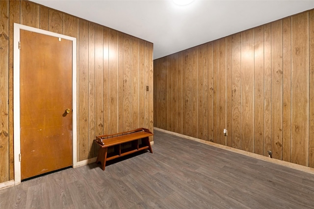 4007 Wedgewood St, Houston, TX 77093 - empty room featuring wood finished floors and wood walls