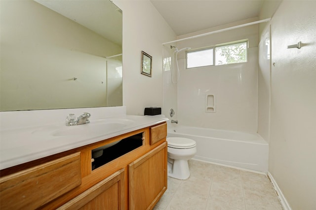 11303 Canyon Shore Dr, Humble, TX 77396 - full bath featuring vanity, bathtub / shower combination, and tile patterned flooring