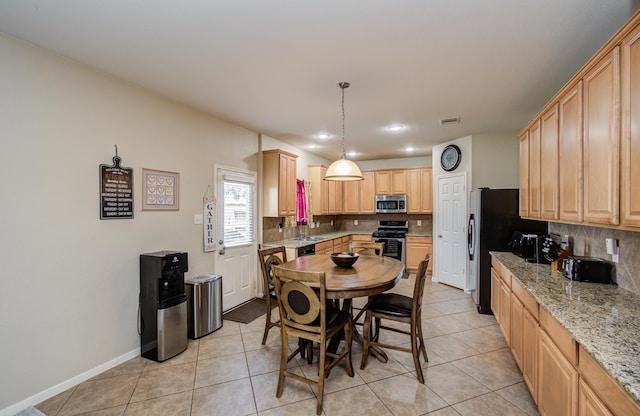 21522 Amesbury Meadow Ln, Spring, TX 77379 - dining room with light tile patterned flooring and recessed lighting