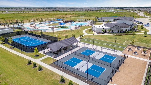 10433 Russell Pines Dr, Rosharon, TX 77583 - drone / aerial view of a pool area