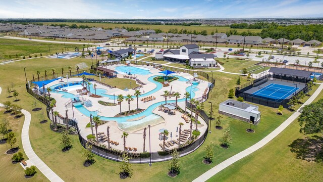 10433 Russell Pines Dr, Rosharon, TX 77583 - drone / aerial view of a pool