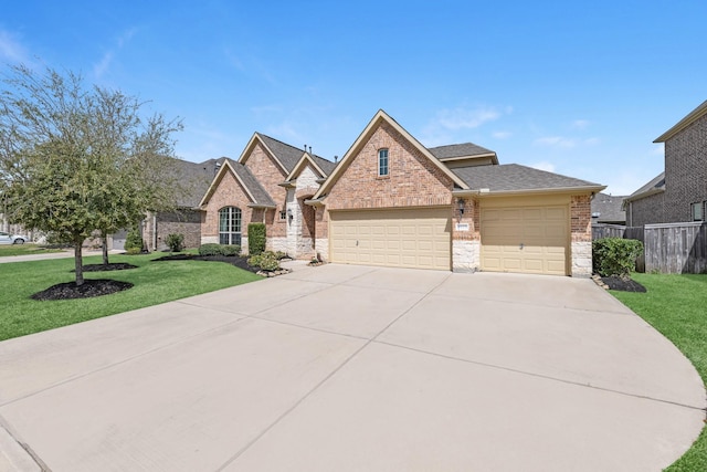5622 Chipstone Trail Ln, Katy, TX 77493 - view of front of property featuring brick siding, a garage, driveway, and roof with shingles