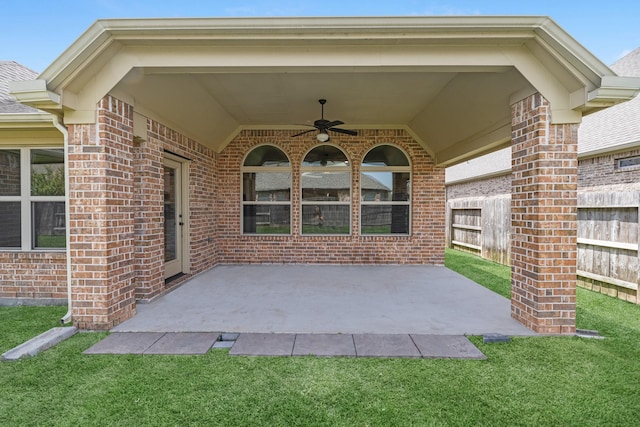5622 Chipstone Trail Ln, Katy, TX 77493 - view of patio / terrace with a ceiling fan