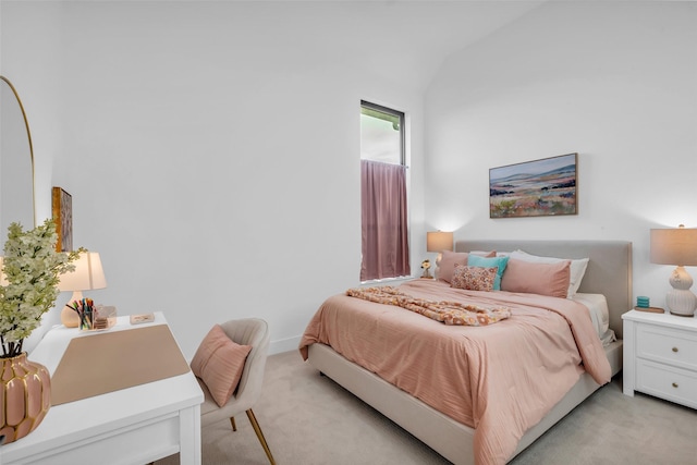 6826 Mirabeau Ln, Katy, TX 77493 - bedroom with light colored carpet and vaulted ceiling