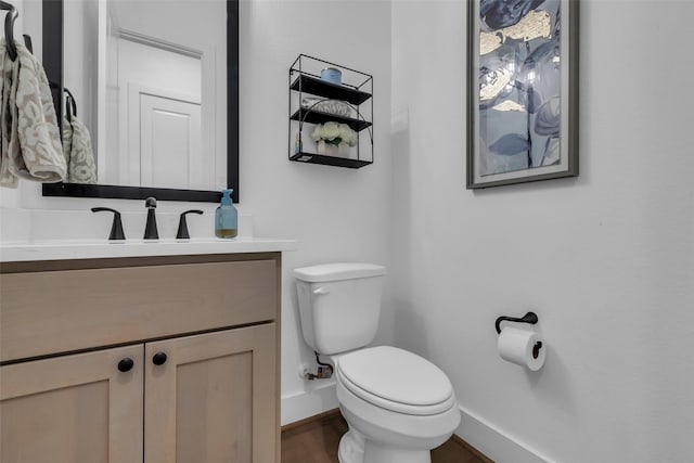 6826 Mirabeau Ln, Katy, TX 77493 - half bathroom with toilet and vanity