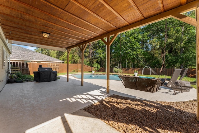 32123 Willow Creek Park, Conroe, TX 77385 - fenced backyard with a patio
