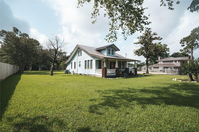 8432 Park Place Blvd, Houston, TX 77017 - view of home's exterior with covered porch and a metal roof