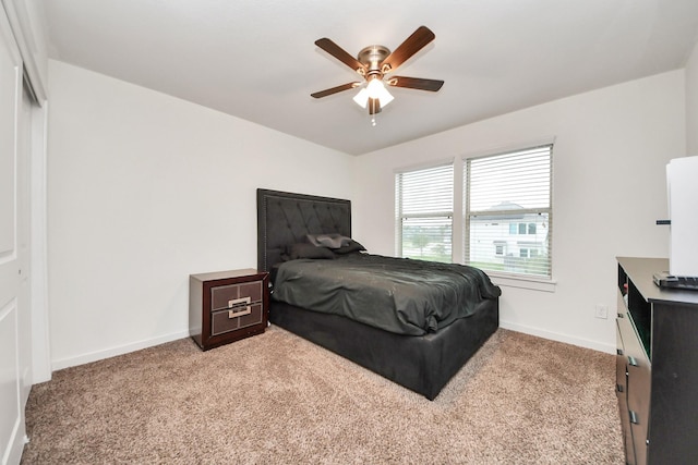 622 Aberhill Dr, Rosharon, TX 77583 - carpeted bedroom featuring baseboards and ceiling fan