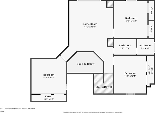 2227 Country Creek Way, Richmond, TX 77406 - view of home floor plan
