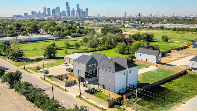 2712 Jensen Creek Ln, Houston, TX 77026 - aerial view of city skyline