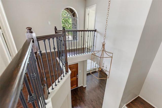 19002 Volley Vale Ct, Humble, TX 77346 - stairs featuring wood finished floors and baseboards