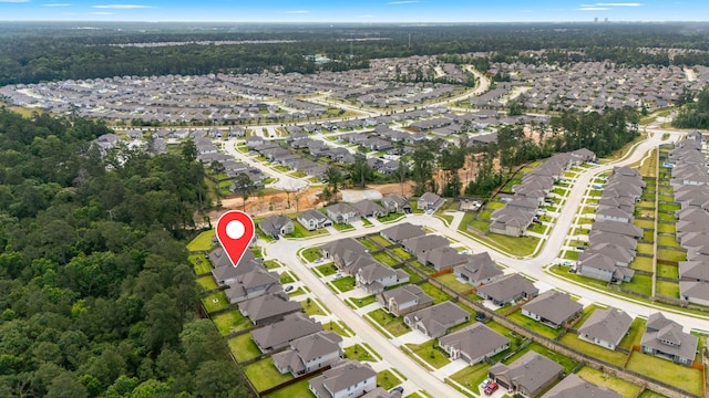 15308 Sandhill Crane Ln, Conroe, TX 77384 - aerial view of property and surrounding area with nearby suburban area