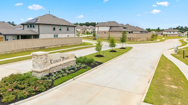 15308 Sandhill Crane Ln, Conroe, TX 77384 - community / neighborhood sign with a residential view