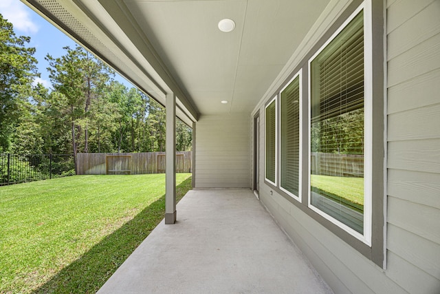 15308 Sandhill Crane Ln, Conroe, TX 77384 - fenced backyard with a patio