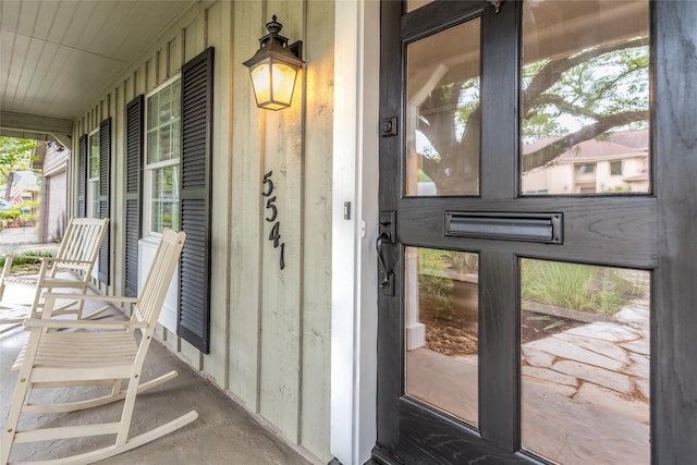 5541 Schumacher Ln, Houston, TX 77056 - doorway to property with covered porch