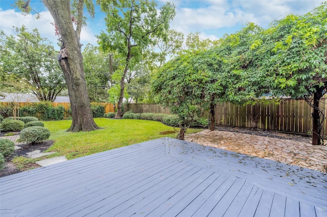 5541 Schumacher Ln, Houston, TX 77056 - wooden deck featuring a fenced backyard