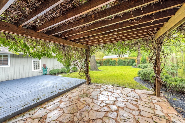 5541 Schumacher Ln, Houston, TX 77056 - view of patio / terrace featuring a wooden deck