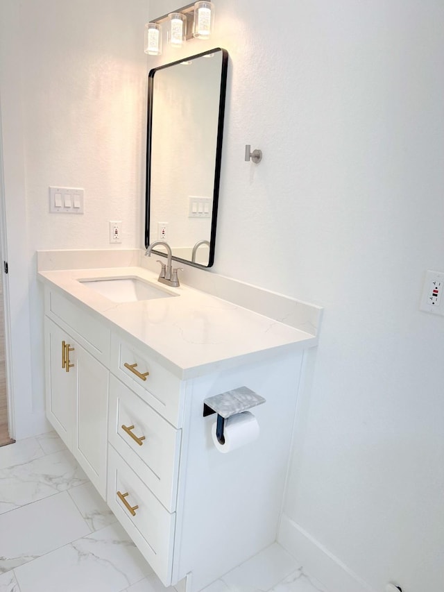1310 Denson Allen, Coldspring, TX 77331 - bathroom featuring marble finish flooring and vanity