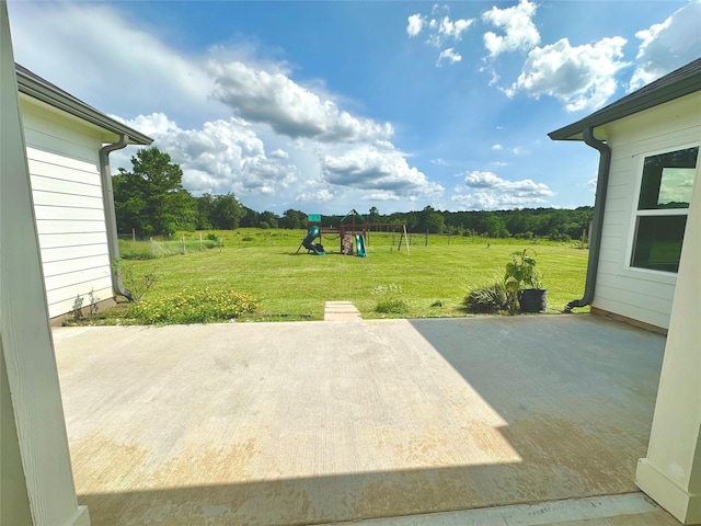 1310 Denson Allen, Coldspring, TX 77331 - view of patio with a playground
