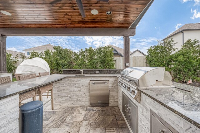 2201 Mulberry Ridge Ct, Manvel, TX 77578 - view of patio / terrace with area for grilling