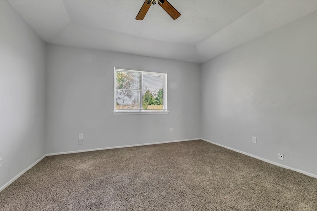 1602 Evesham Dr, Houston, TX 77015 - carpeted spare room featuring a ceiling fan and baseboards