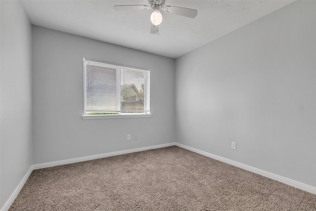 1602 Evesham Dr, Houston, TX 77015 - carpeted empty room with a ceiling fan and baseboards