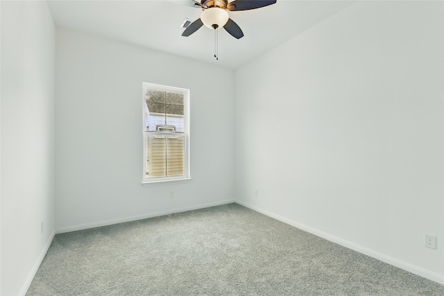 9902 Clark Rd Unit D, Houston, TX 77076 - spare room with ceiling fan and carpet flooring