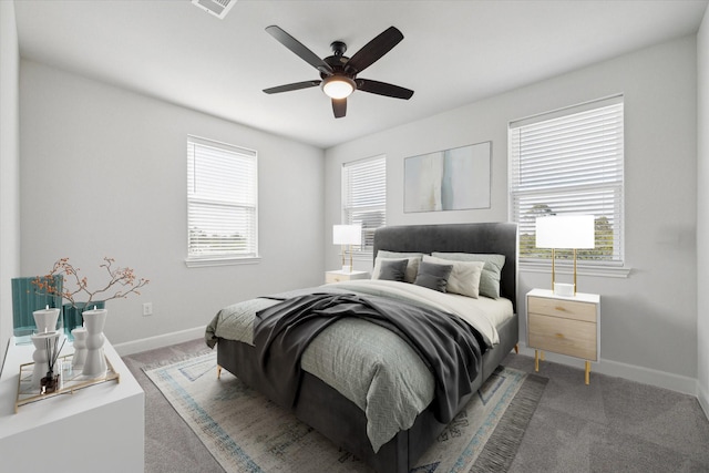 6804 Westview Dr Unit 1407, Houston, TX 77055 - bedroom featuring carpet and ceiling fan