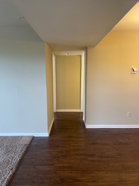 8515 Hearth Dr Unit 36, Houston, TX 77054 - corridor with wood finished floors and baseboards