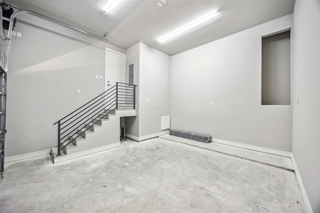 1111 W 21st St, Houston, TX 77008 - basement featuring stairway and electric panel