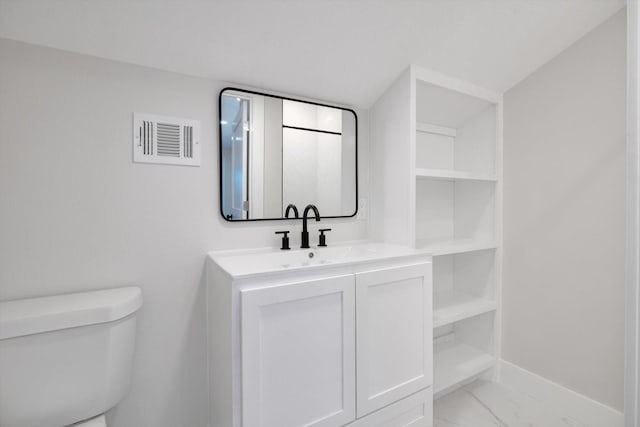 630 S Railroad Ave, Shepherd, TX 77371 - bathroom featuring marble look tiles and vanity