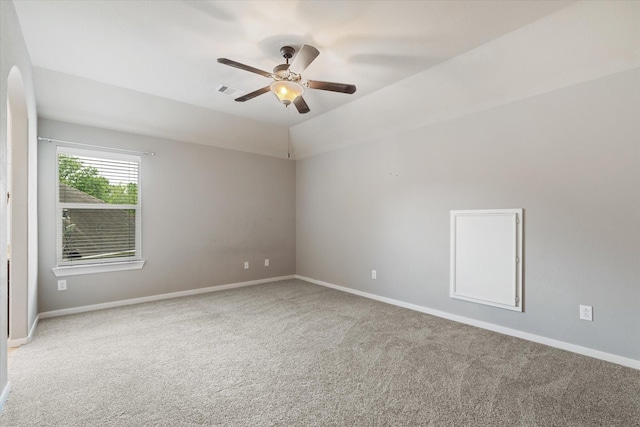 15602 Shining Brook Ct, Houston, TX 77044 - carpeted spare room with ceiling fan and baseboards