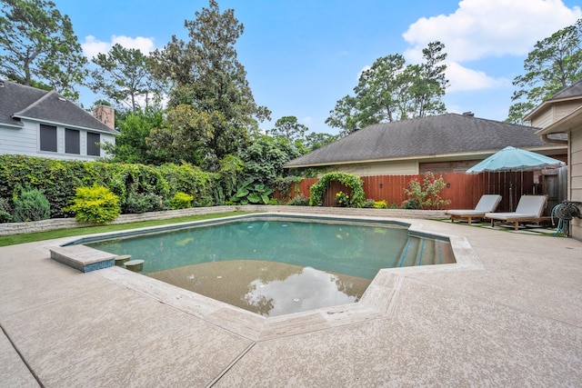 13306 Golden Valley Dr, Cypress, TX 77429 - view of pool featuring a fenced backyard and a patio