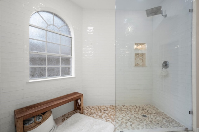 13306 Golden Valley Dr, Cypress, TX 77429 - full bath featuring a walk in shower and plenty of natural light