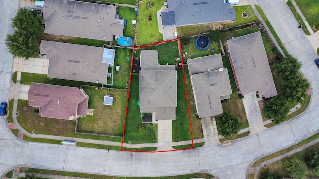 19110 Remington Springs Dr, Houston, TX 77073 - aerial view of residential area with property parcel outlined
