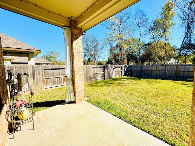 11119 Alpenhorn Pl, Tomball, TX 77375 - fenced backyard featuring a patio