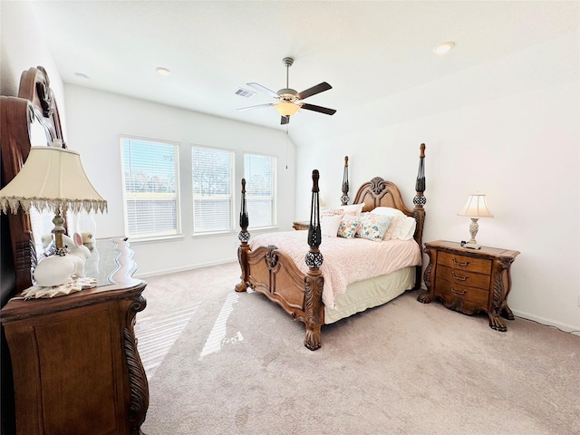 11119 Alpenhorn Pl, Tomball, TX 77375 - bedroom with light carpet and a ceiling fan